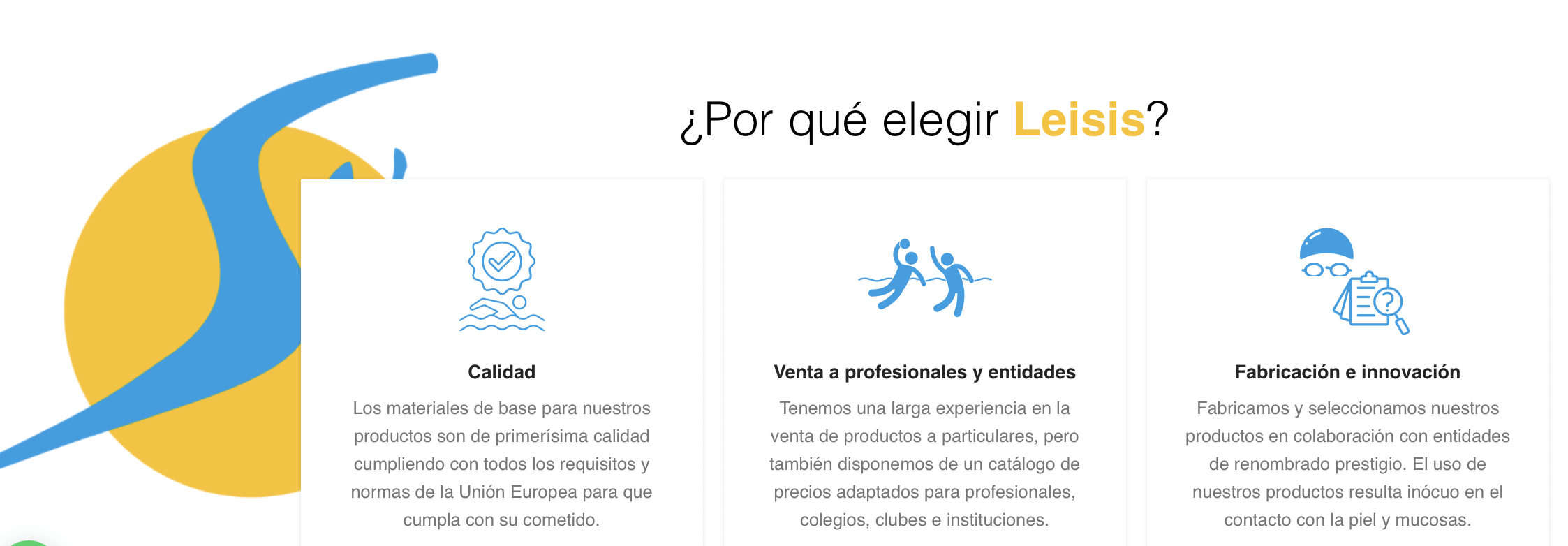 Leisis: calidad, venta a profesionales, fabricación e innovación